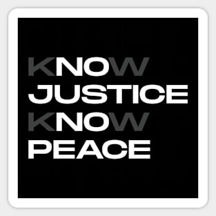 No Justice No Peace Sticker